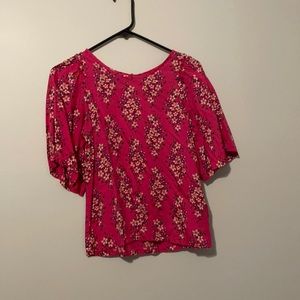 OLD NAVY Pink Floral blouse